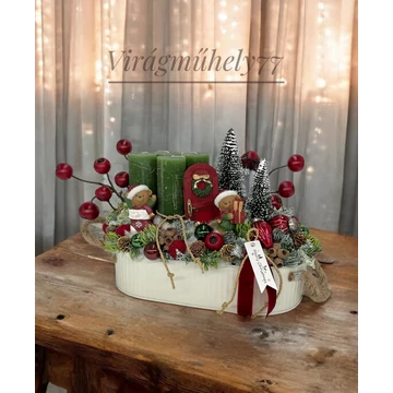 Macis elegáns adventi klasszikus színekben