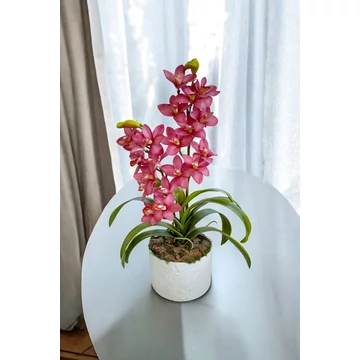 Rózsaszín 2 ágú Orchidea asztaldísz