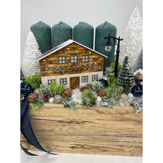 Ládikós tiroli adventi elegáns sötétkékkel
