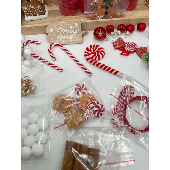 Mézeskalácsos adventi tálcára - alkotói csomag