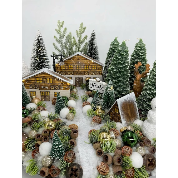 Nagy méretű Elegáns Tiroli - erdei adventi