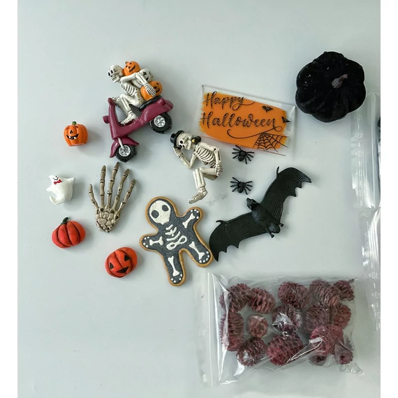 Halloween - csontvázas  - alkotói csomag