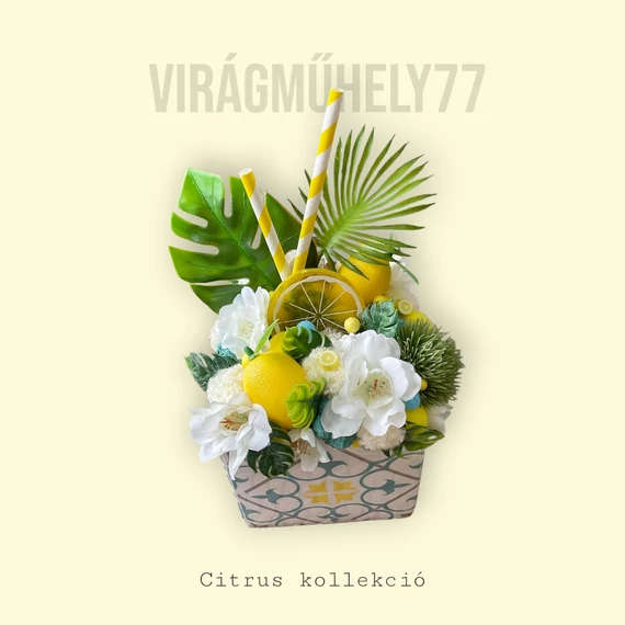 Citromos asztaldísz