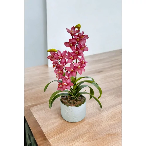 Rózsaszín 2 ágú Orchidea asztaldísz