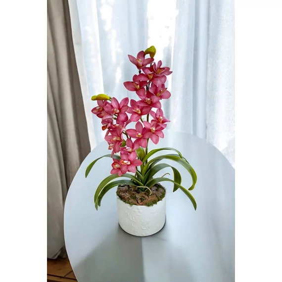 Prémium minőségű orchidea asztaldísz real touch